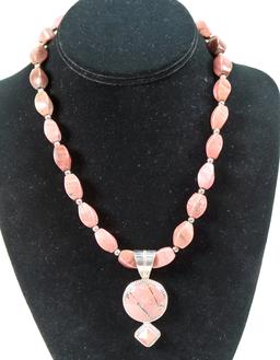 Jay King DRT Rhodonite Necklace & Pendant