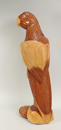 Hand Carved Parrot - Nassau, Bahamas