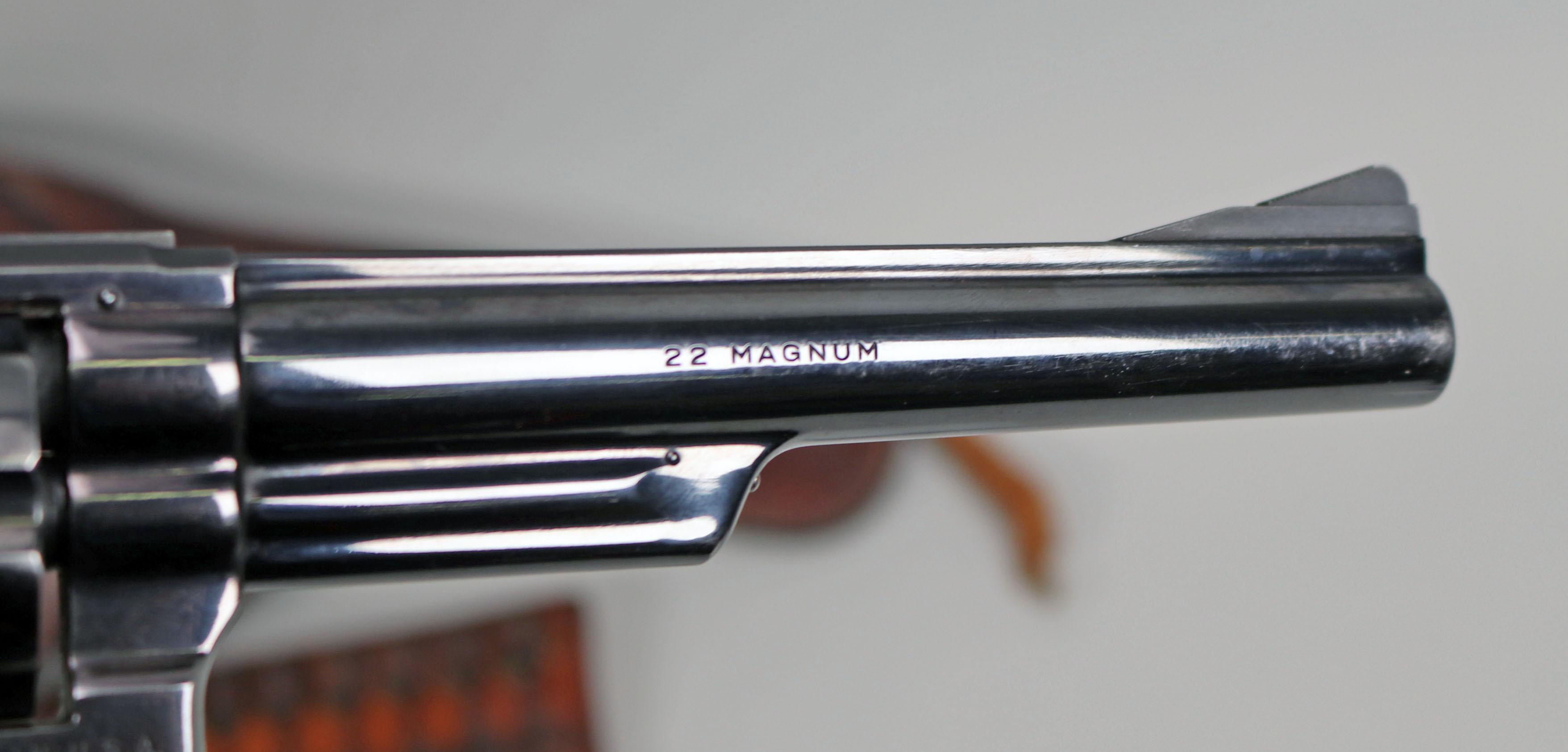 S&W Model 53 ".22 Rem Jet" Revolver w/ Ammo & Holster, Ca. 1961