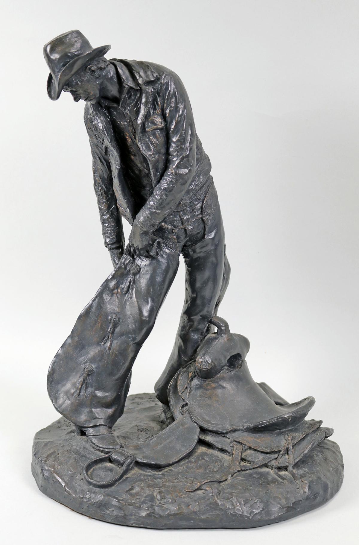 Michael Garman Sculpture "Taking the Rough Off" , Ca. 1972