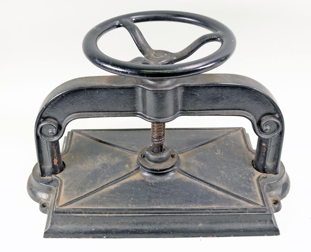 Vintage Cast Iron Book Press