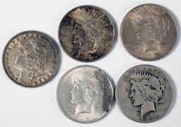 5 Silver Dollars