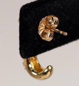 14k Gold Diamond Earrings, Pendant & Chain, 4.8 Grams