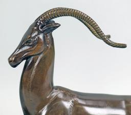 Bronze African Gazelle Sculpture