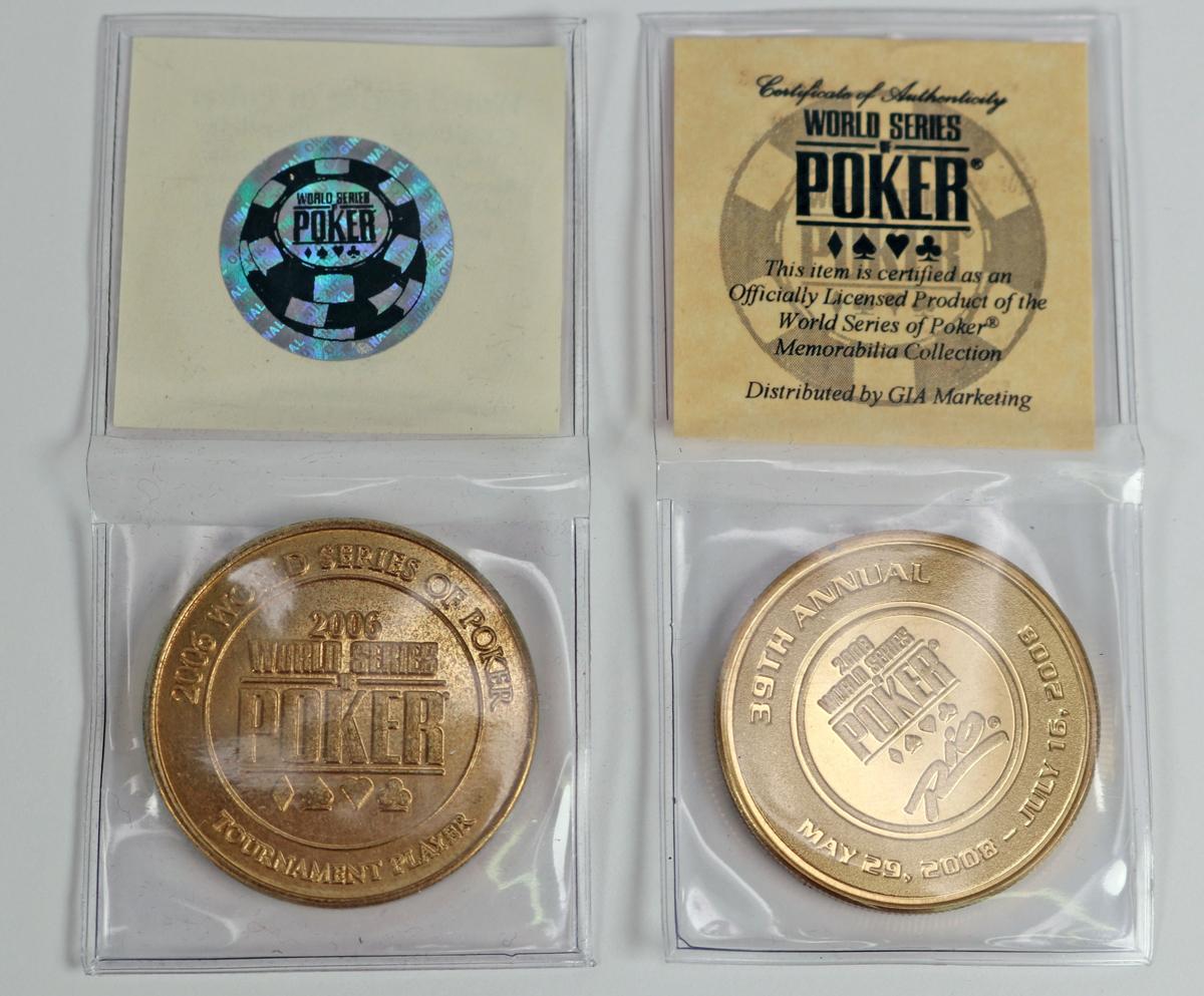 World Series of Poker Tournament Tokens - 2006, 2008