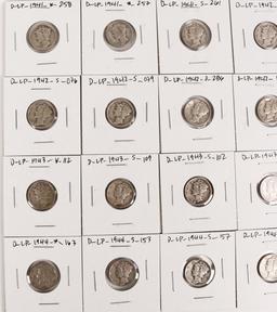 20 Mercury Dimes, Various  dates/mints