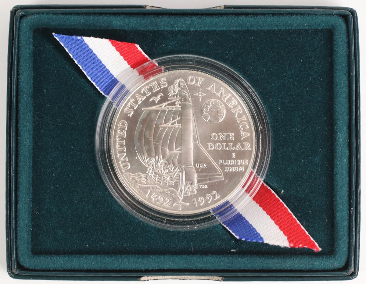 US Mint Columbus Quincentenary 90% Silver Coin