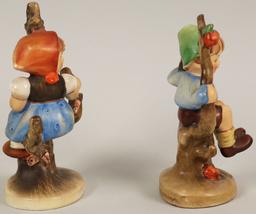 Pair of Vintage Goebel Hummels "Apple Tree Girl & Boy "Figurines, 141 & 142