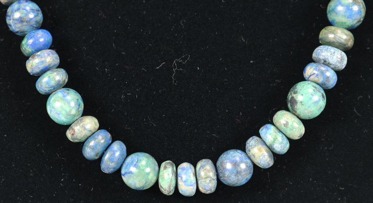 Jay King DTR Marbled Blue Stone Necklace