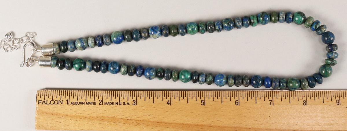 Jay King DTR Marbled Blue Stone Necklace