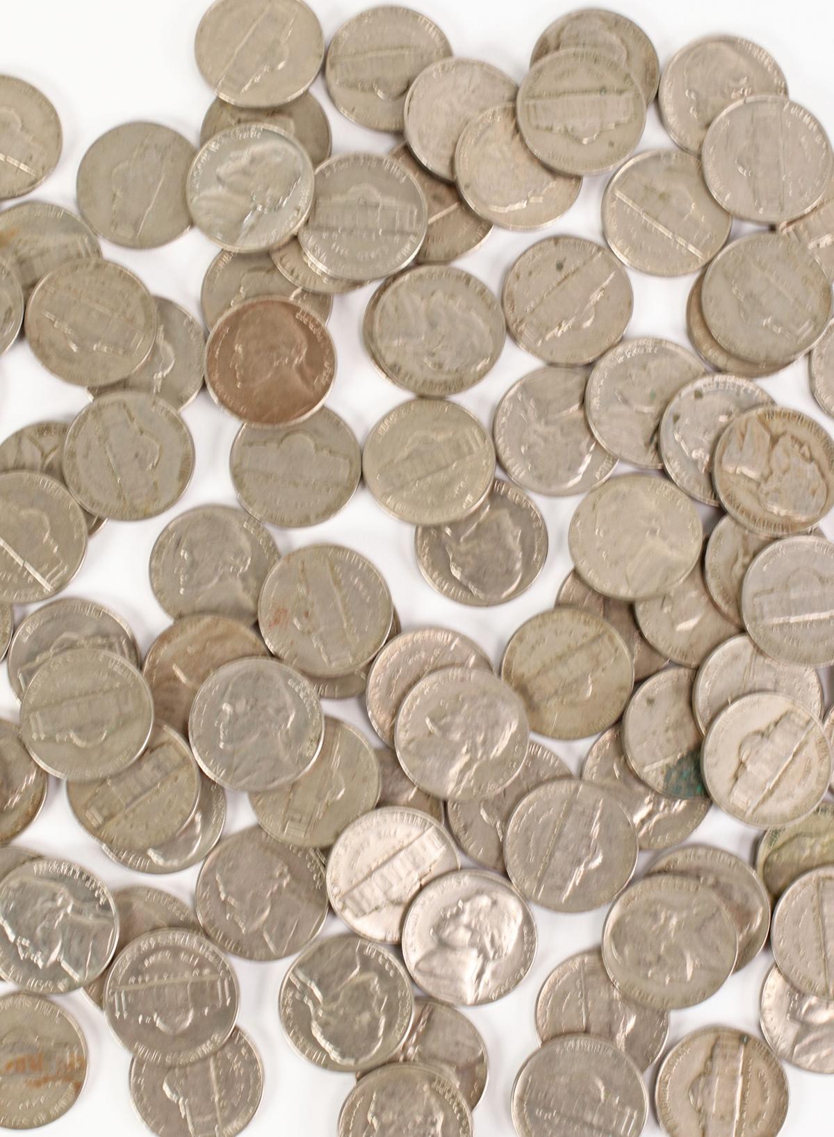 Bag Jefferson Nickels; 1964 & prior