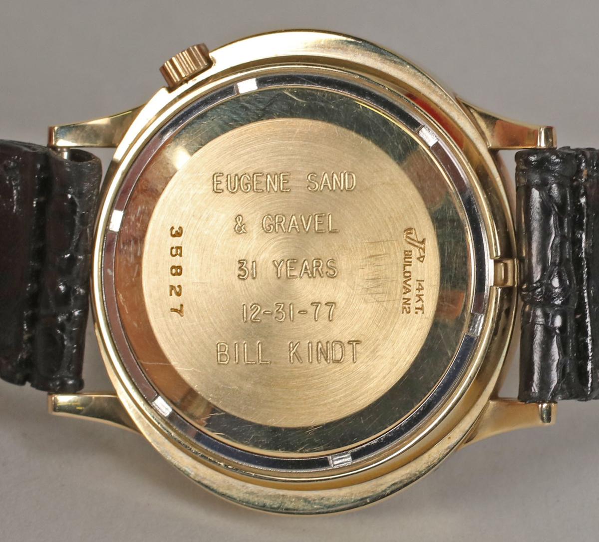 14K Bulova "Jumbo" Accutron Watch, Ca. 1972