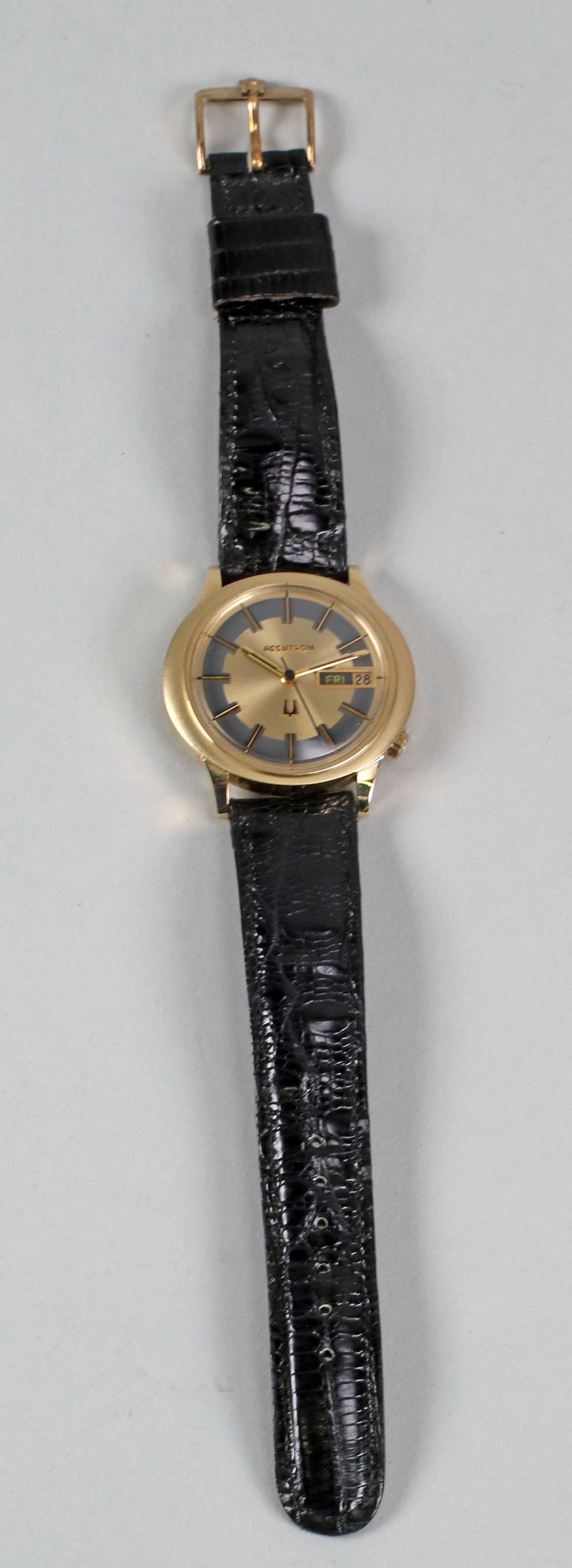 14K Bulova "Jumbo" Accutron Watch, Ca. 1972