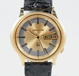 14K Bulova "Jumbo" Accutron Watch, Ca. 1972