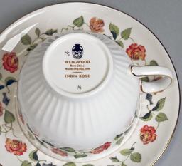 Charity Item: Wedgwood China Place Setting - India Rose, Glass Table Items