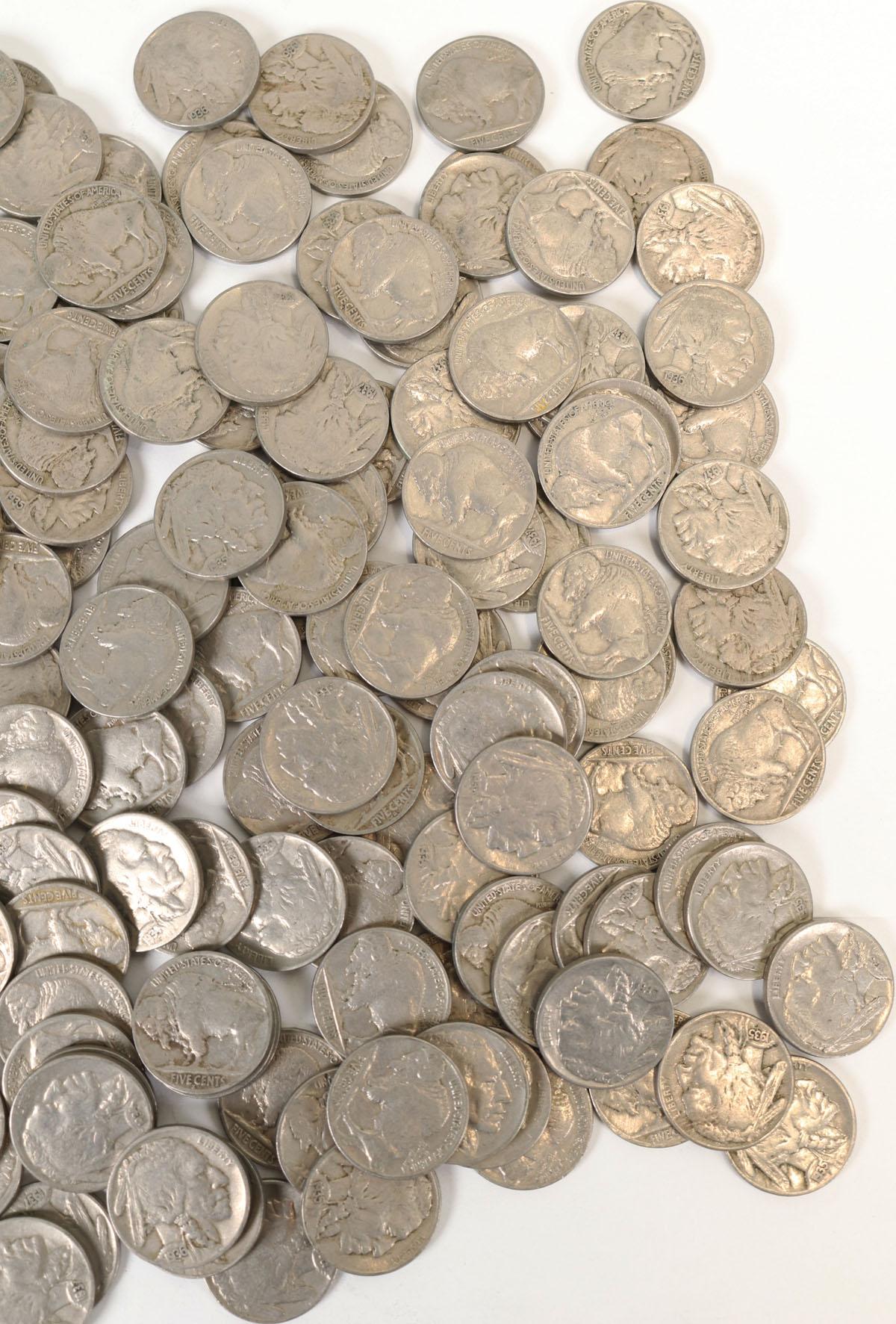 Small Bag of Buffalo Nickels, Various Dates