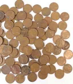 Small Lot of Wheat Pennies; Various Dates/Mints