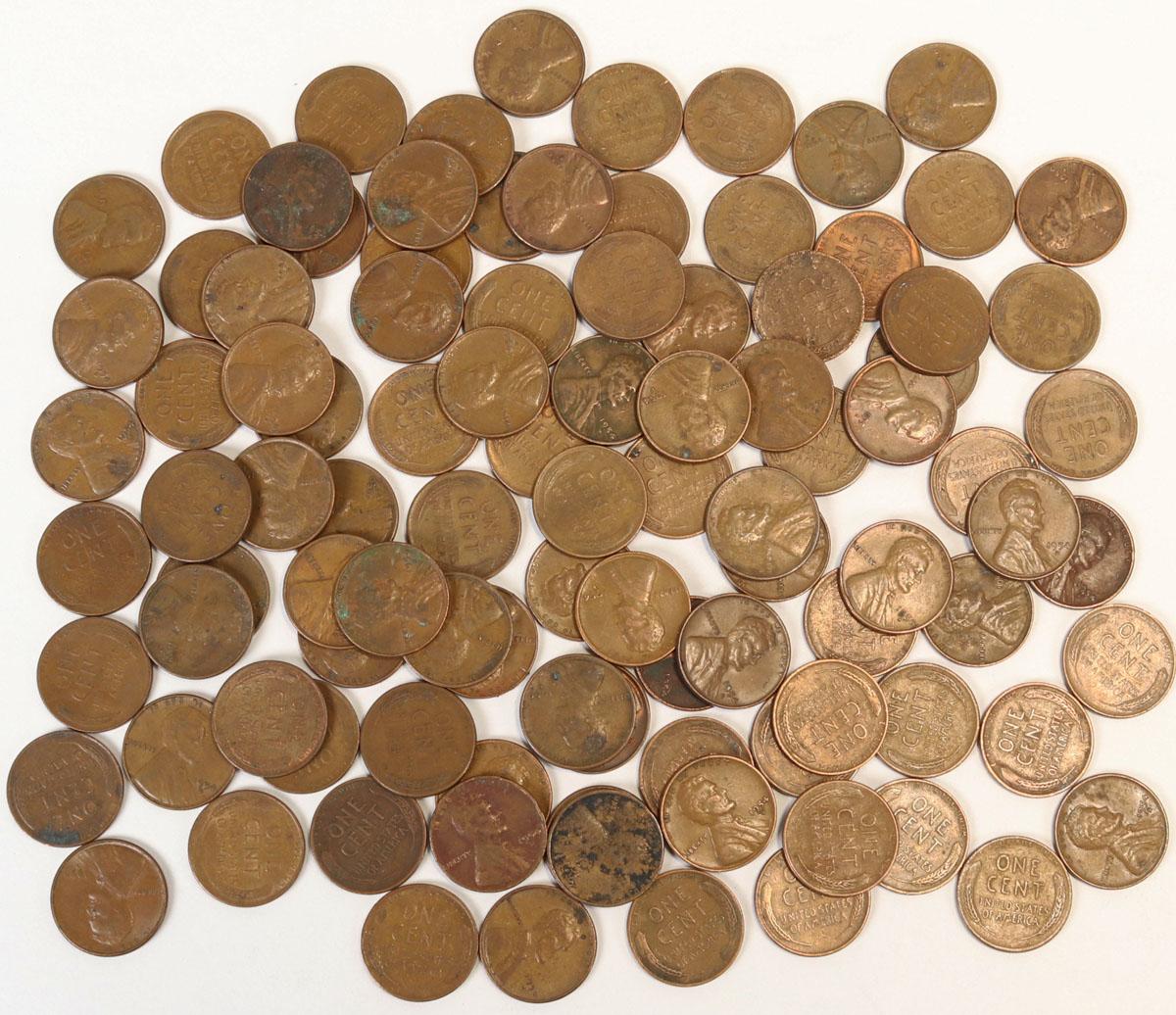 Small Lot of Wheat Pennies; Various Dates/Mints