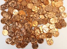 Larger Lot of Wheat Pennies; Various Dates/Mints, Mostly 1950's