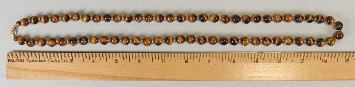 Tiger's Eye Beaded Necklace