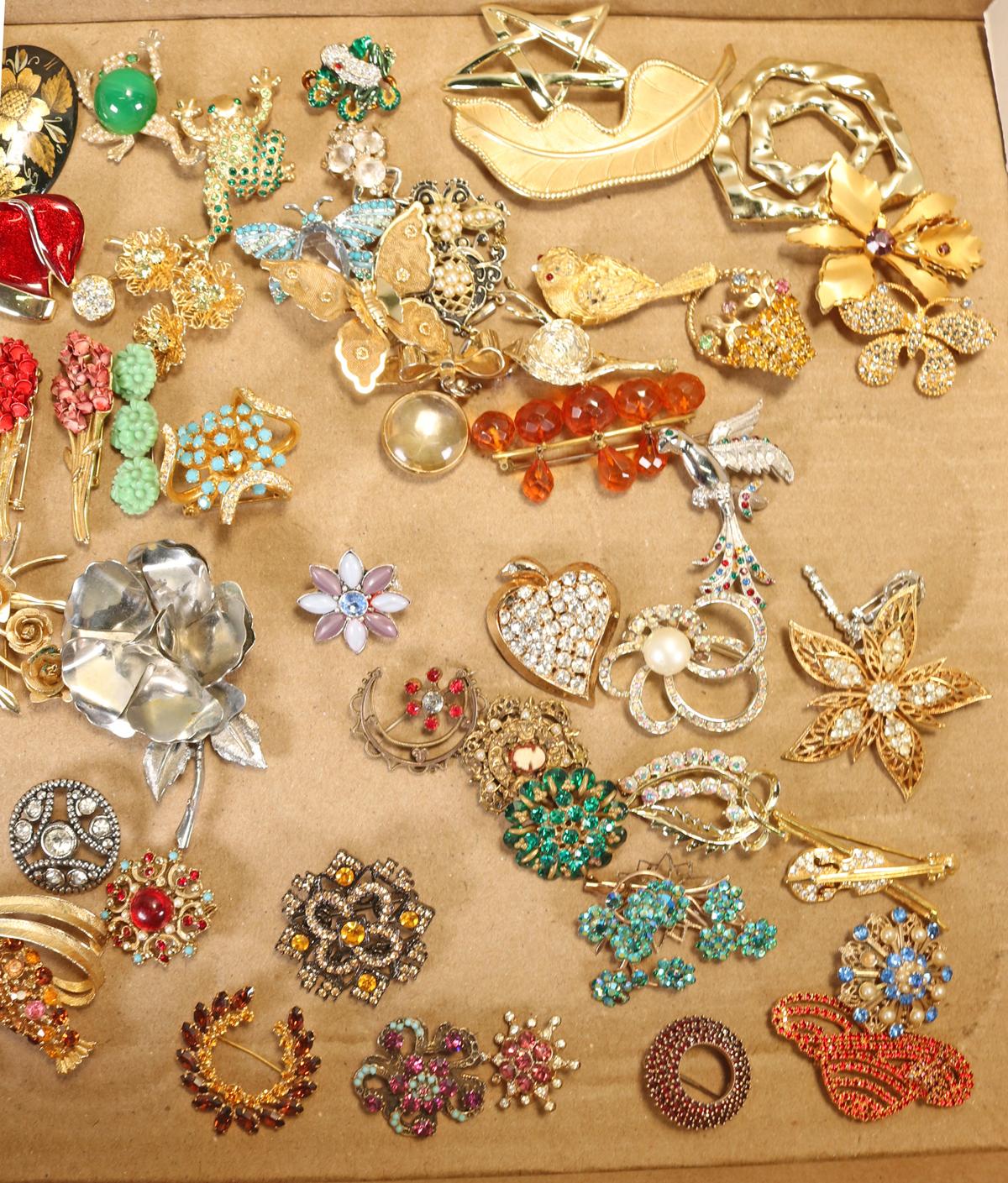 Vintage Rhinestone Brooches & More