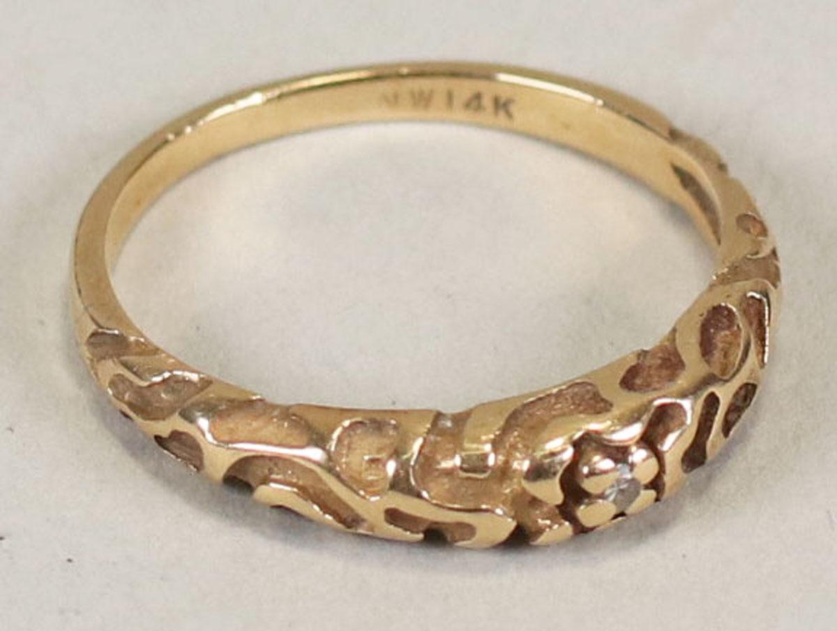 14k Gold Ring, Sz. 6.5, 1.9 Grams