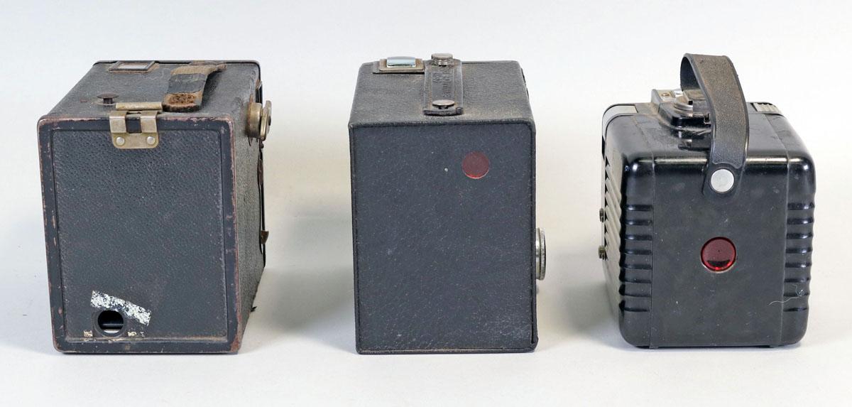 Target Brownie Six-20 Camera, Brownie Hawkeye Camera & Box Camera