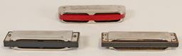 3 M. Hohner Harmonicas; Golden Melody, Blues Harp & Special 20 Marine Band