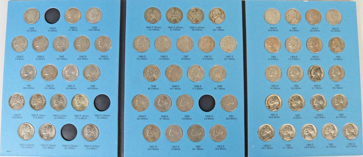 2 Jefferson Nickel Books; 1938 to 1961 & 1962 to 1995