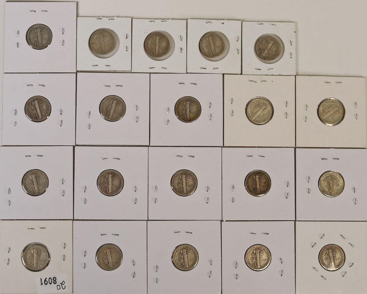 20 Mercury Silver Dimes