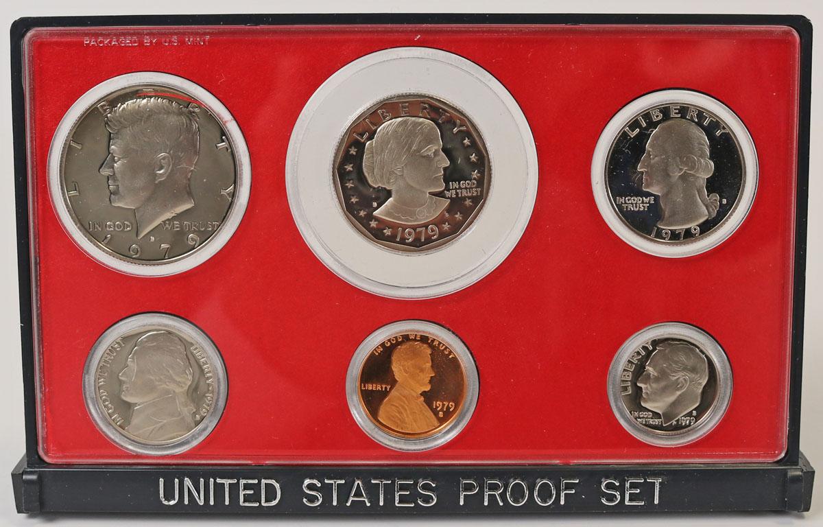 3 U.S. Proof Sets; 1978, 1979, 1983