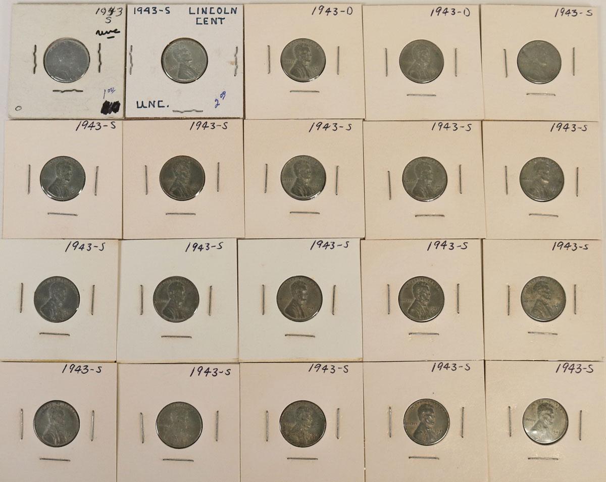 20 WWII Era Lincoln Cents