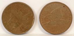 1857 & 1858 Flying Eagle Cents