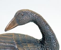 Bronze Goose - Duck, Metal Letters Foundry
