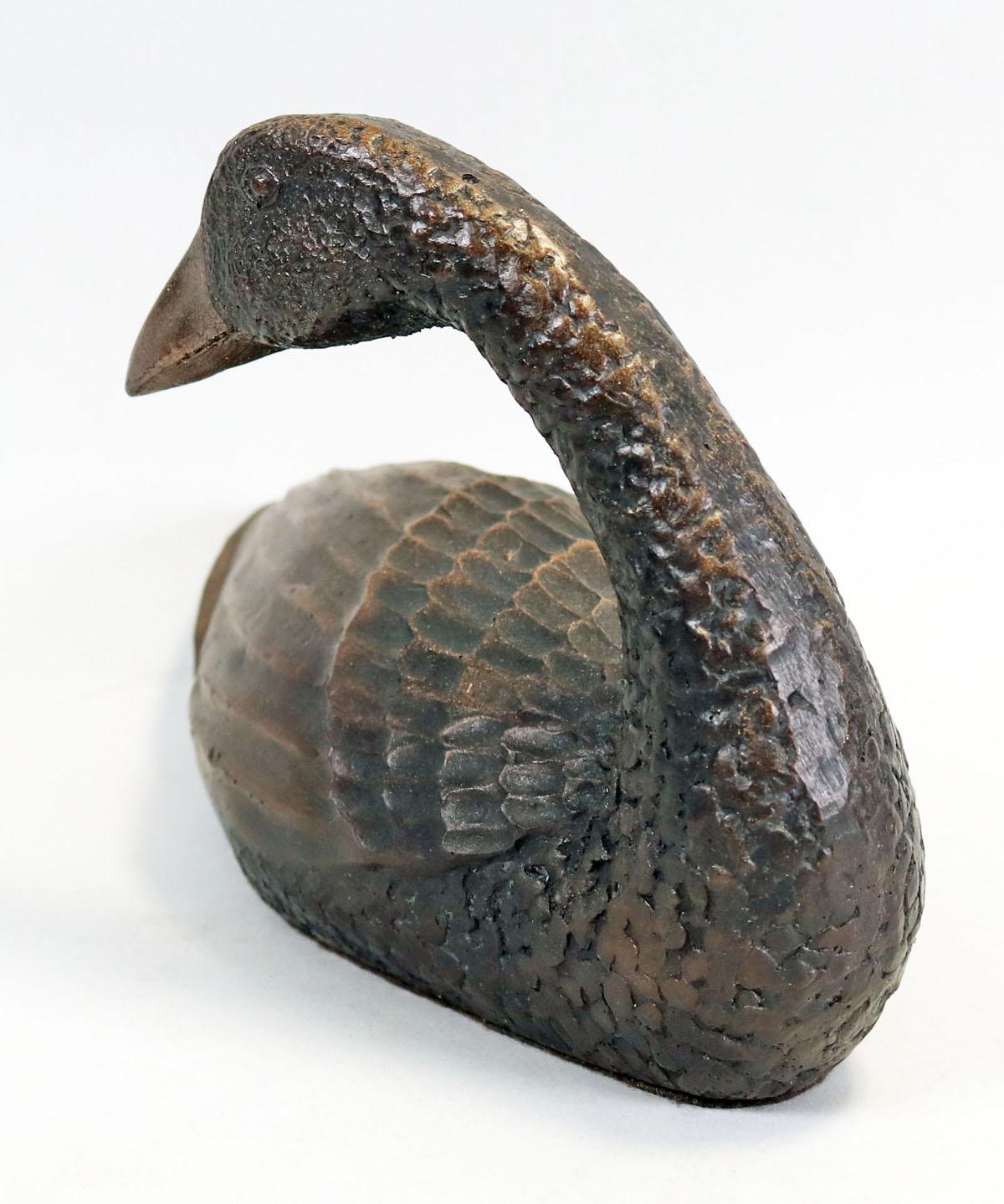 Bronze Goose - Duck, Metal Letters Foundry