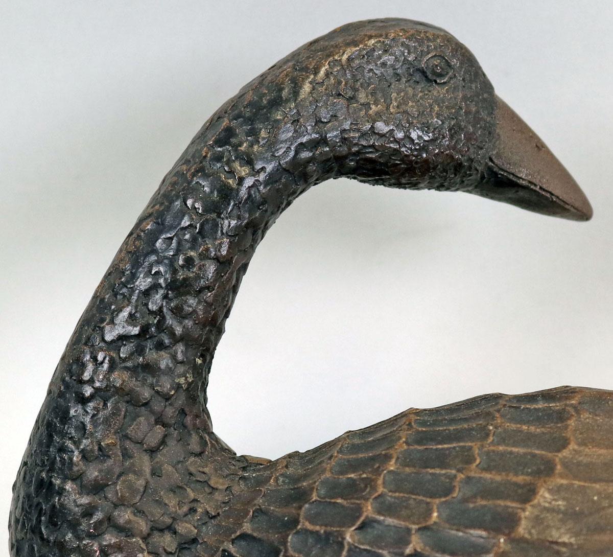 Bronze Goose - Duck, Metal Letters Foundry