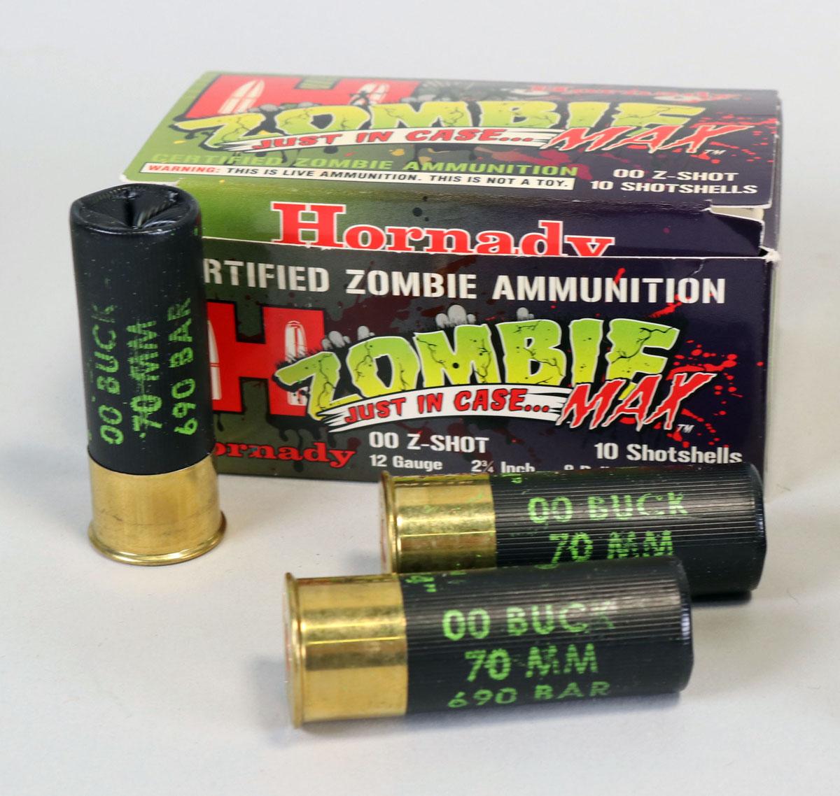 Hornady "ZOMBIE" Ammo: 38 Spcl., 12 Ga. & 45 Auto, 55 Rds.