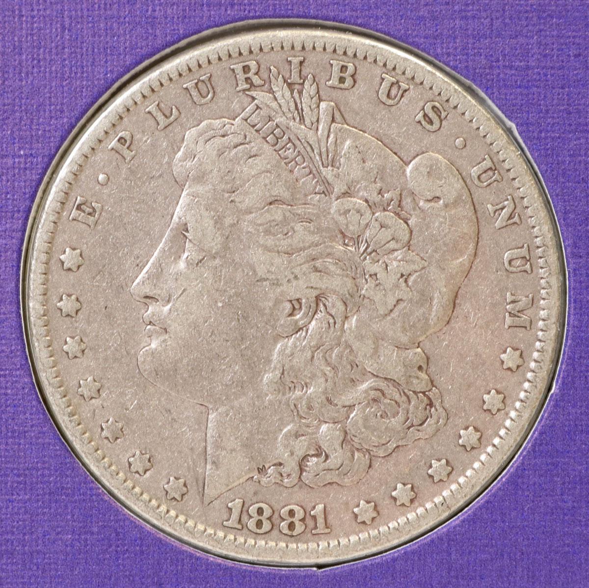 1880-P & 1881-P Morgan Silver Dollars