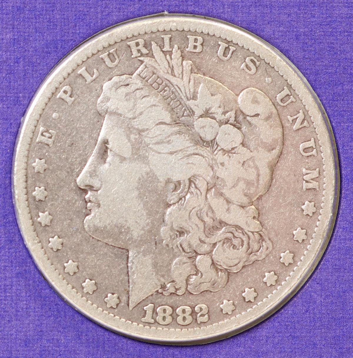 1882-P & 1883-P Morgan Silver Dollars