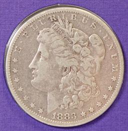 1882-P & 1883-P Morgan Silver Dollars