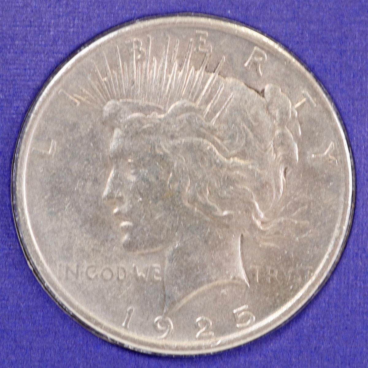 1924-P & 1925-P Peace Silver Dollars