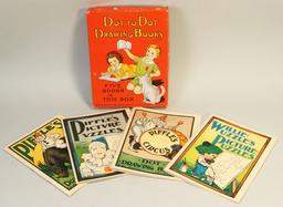 Vintage Collectible Children's Books, Puzzles, Counting Board Etc.