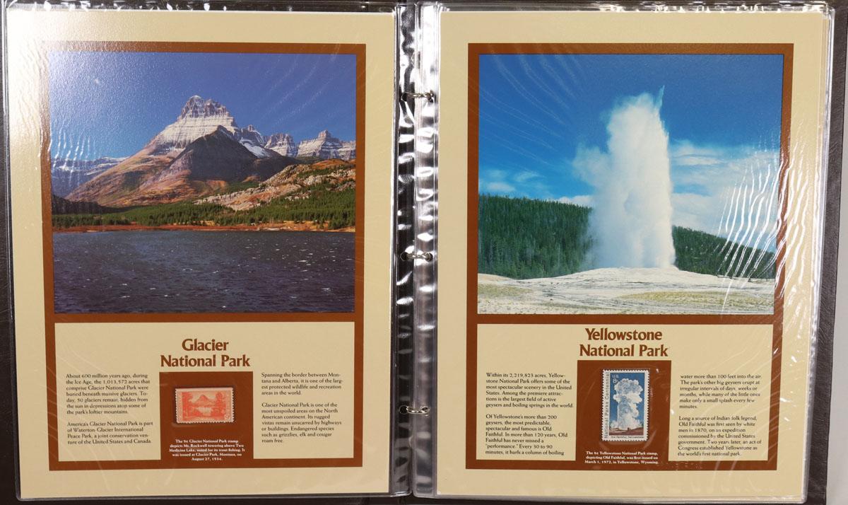 America's National Parks Mint Stamp Panel Collection Set