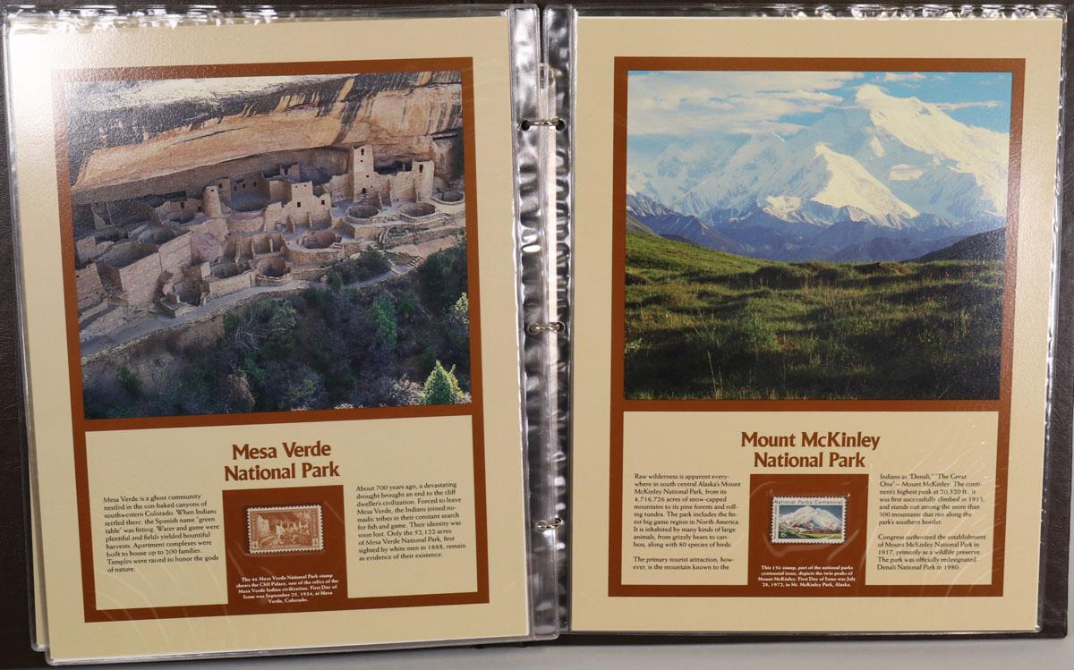 America's National Parks Mint Stamp Panel Collection Set