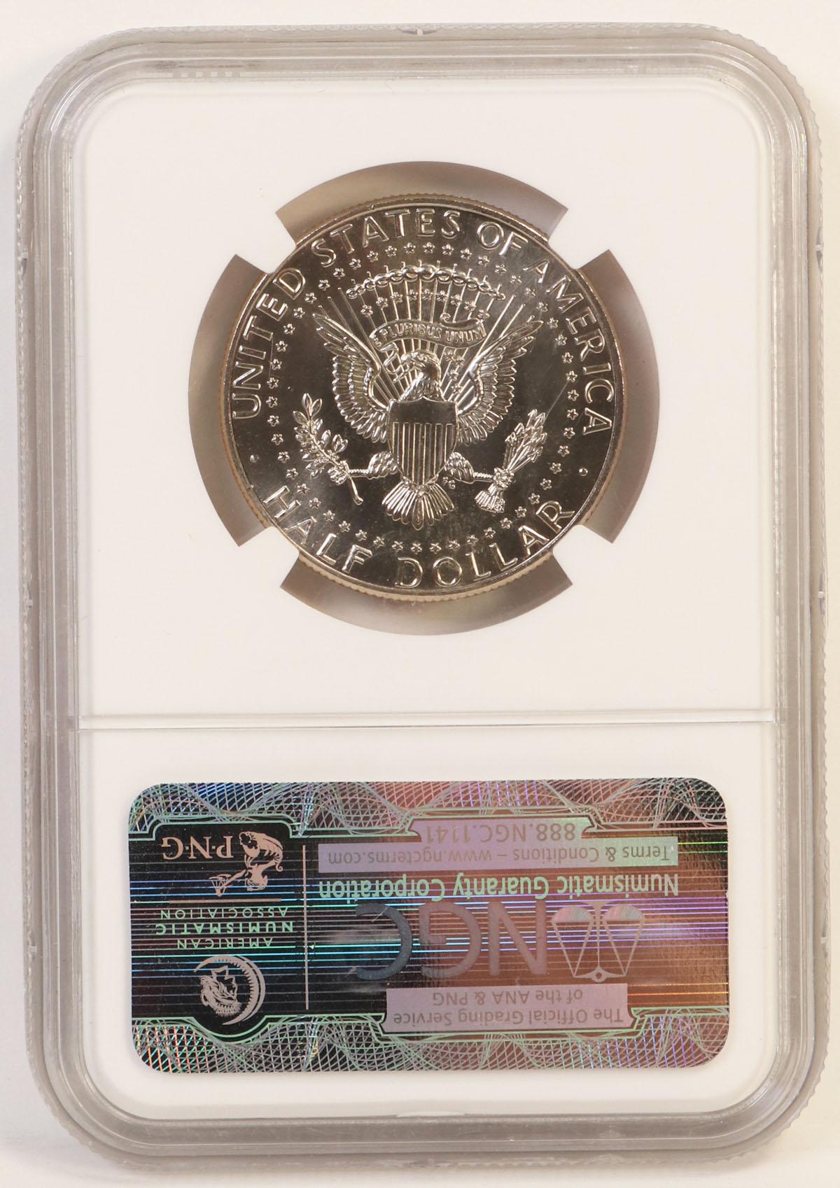 2014-P High Relief Kennedy Clad Half Dollar, SP 67 by NGC