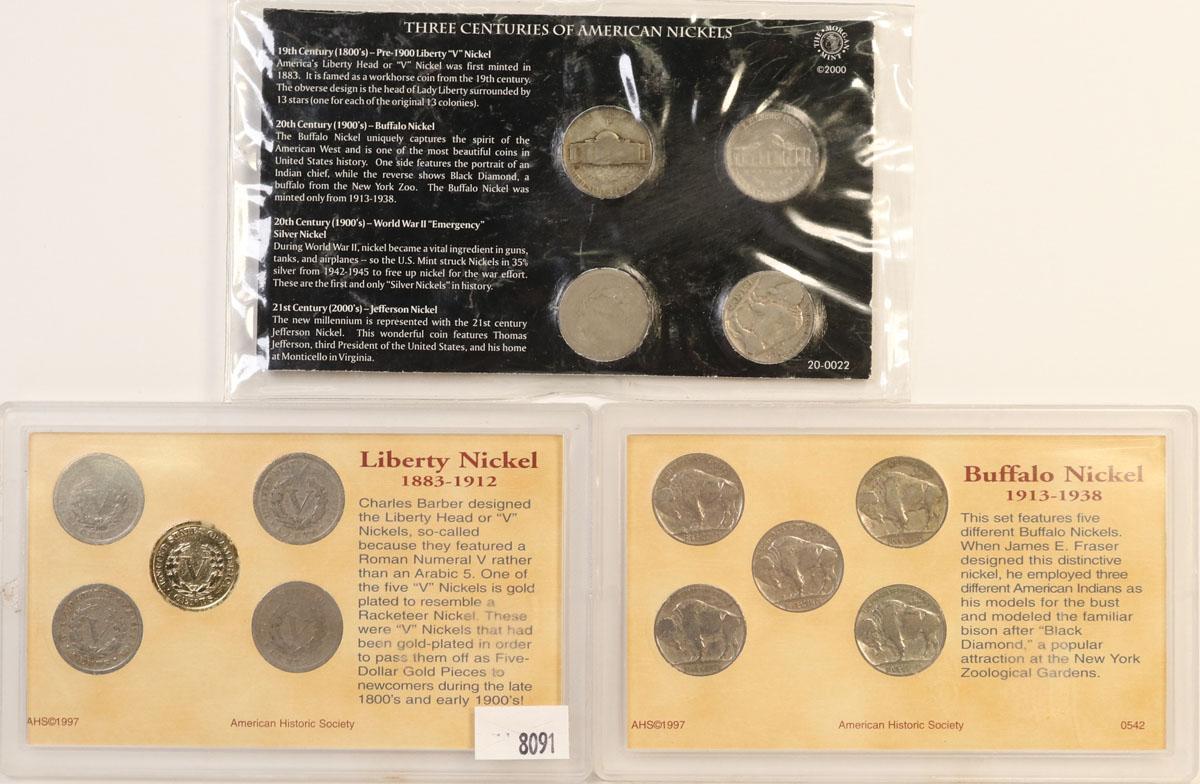 2 Coins of the Frontier Collection Sets(Liberty & Buffalo) Nickels &