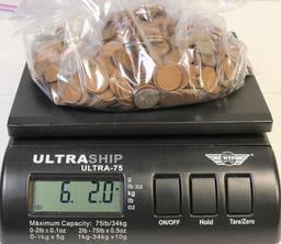 6.2 +/- Pounds of Wheat Pennies