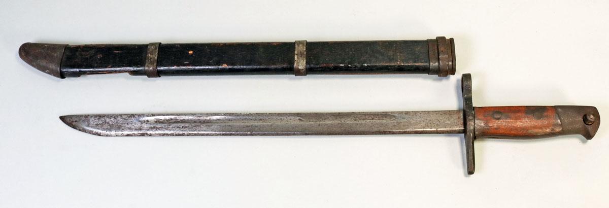 WW I Era Bayonet w/ Wood Scabbard