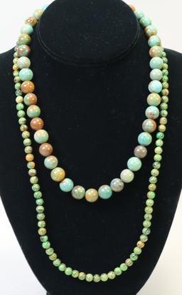 2 Green Turquoise Style Necklaces, Jay King DTR