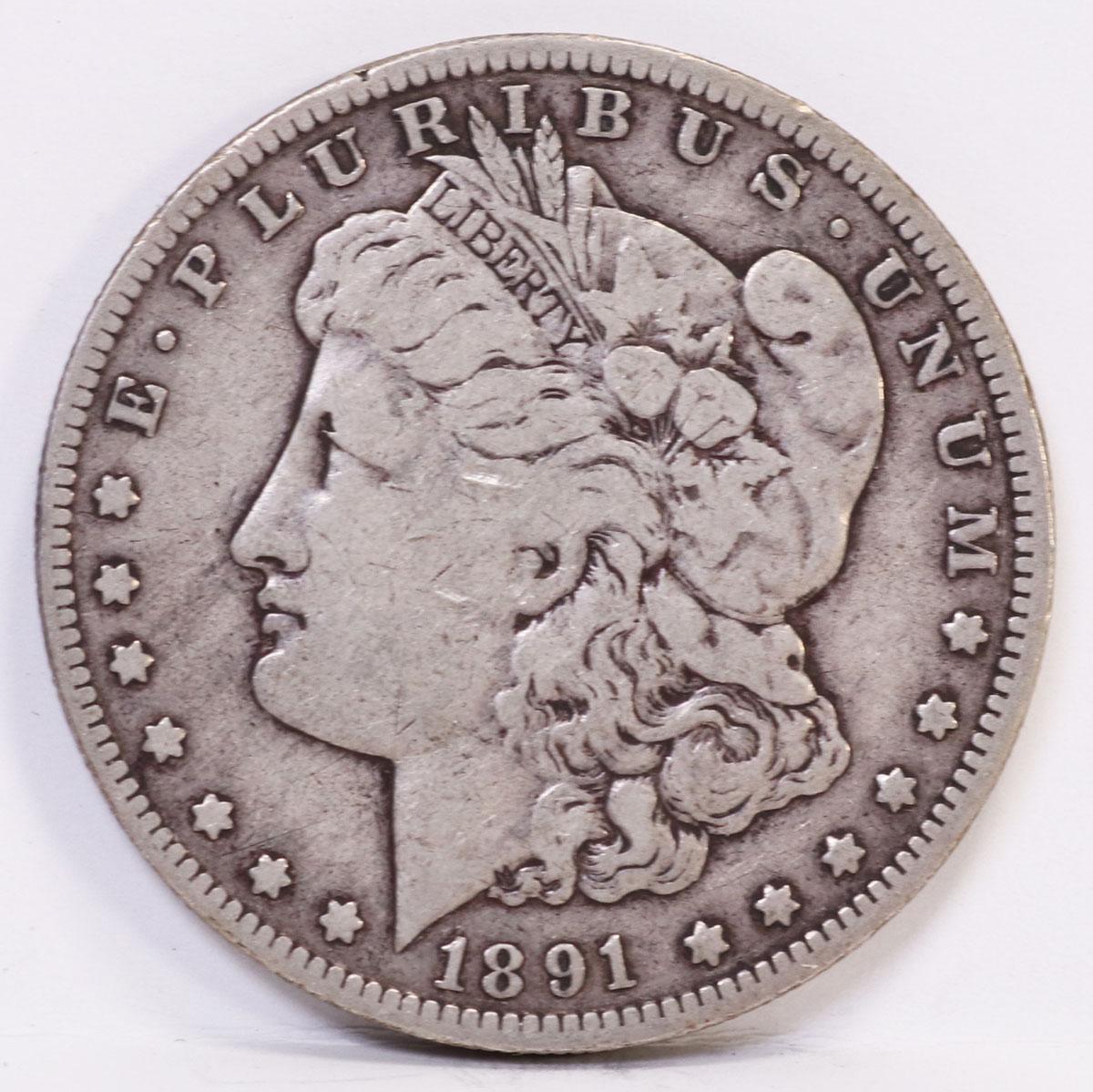 1891-O Morgan Silver Dollar